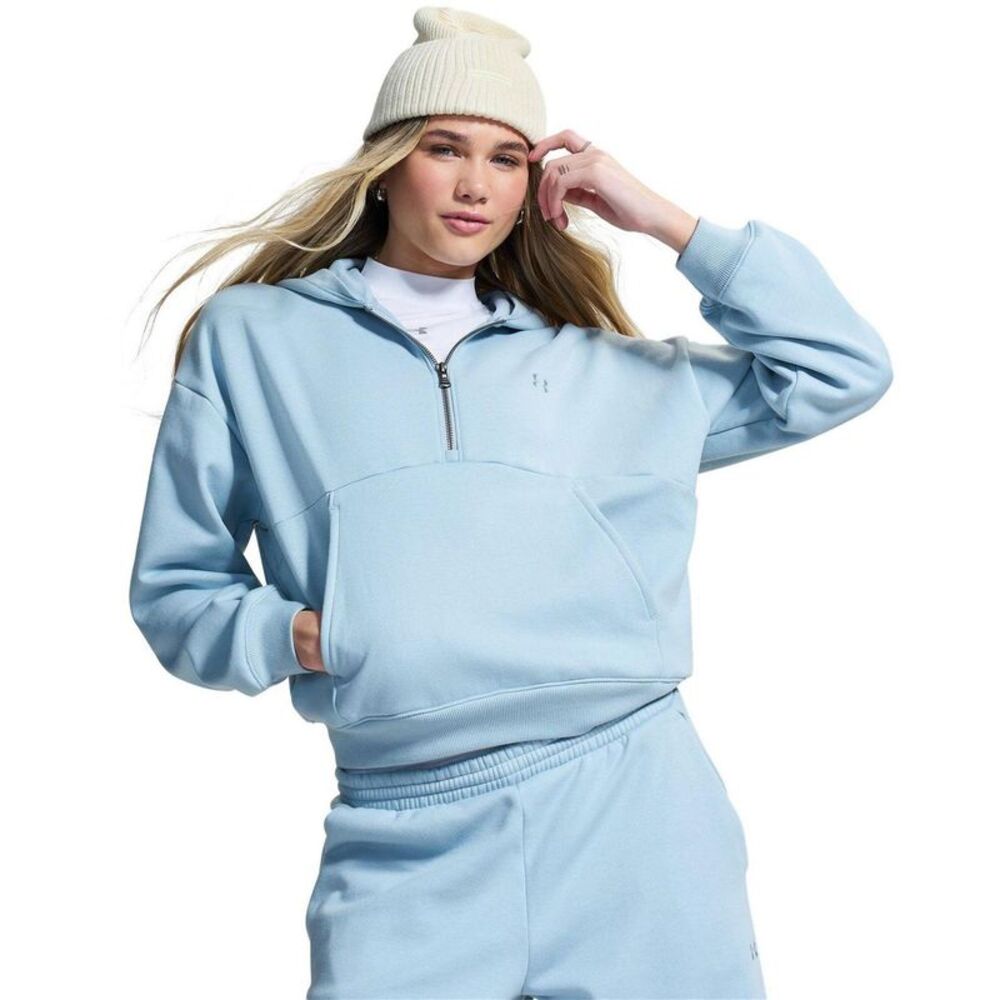Under Armour Womens/Ladies Icon Fleece Relaxed Fit Hoodie / Grey Blue